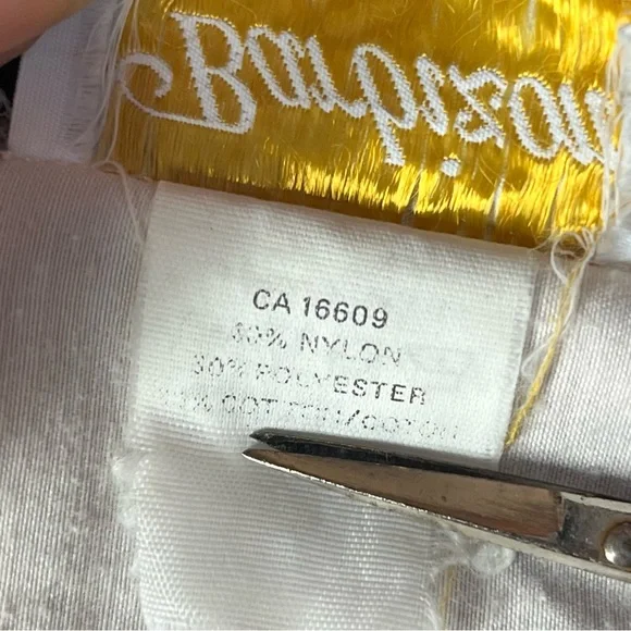 Vintage Cream Nightgown with Pink Floral Lace Yoke - Picture 13 of 13